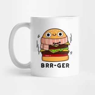 Brr-ger Cute Freezing Burger Pun Mug